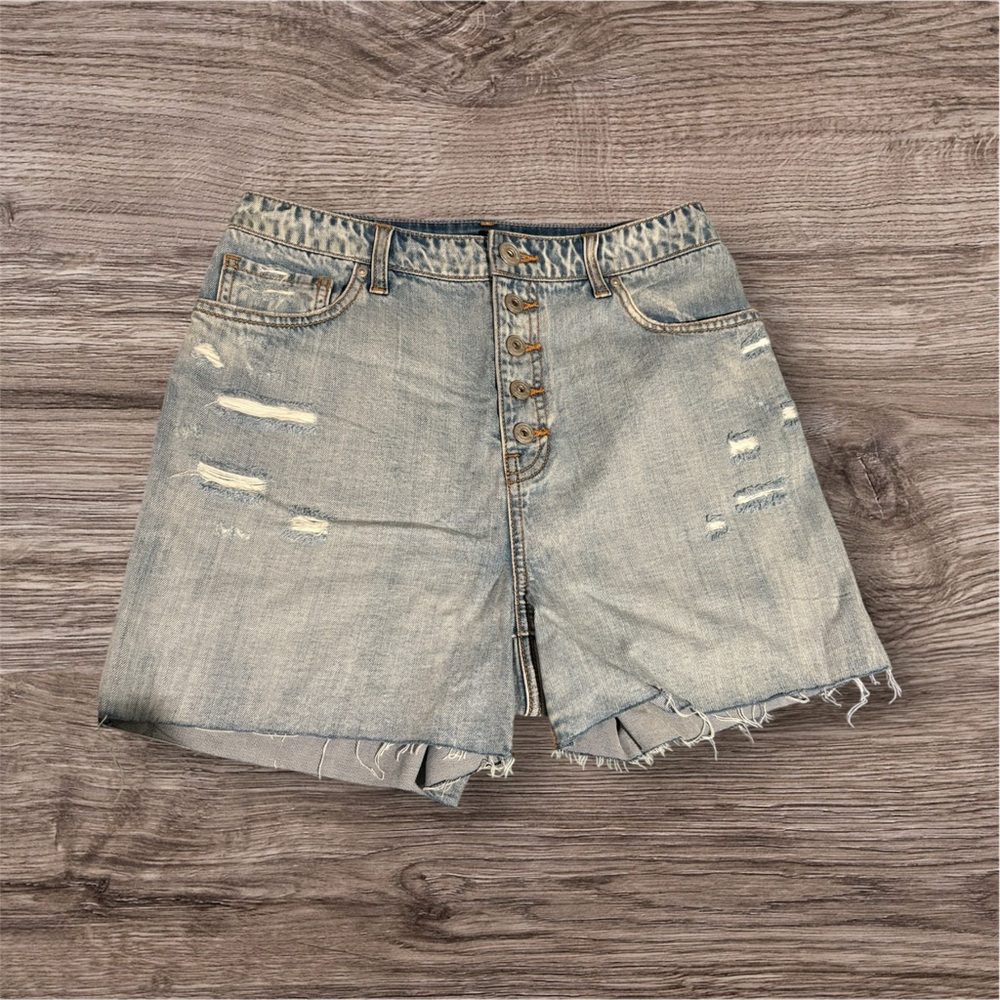 INC International Concepts Light Blue Jean Shorts